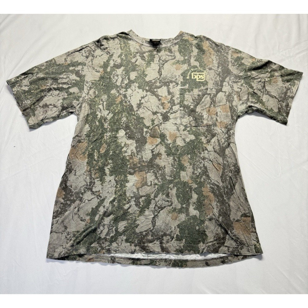Natural Gear Camo T Shirt Men's XXL short Sleeve Pocket Tee Hunting Outdoors tee